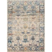 Loloi Rugs Loloi ANASAF-07SALB5378 Anastasia Rectangular Area Rug; Sand & Light Blue; 91 in. ANASAF-07SALB5378